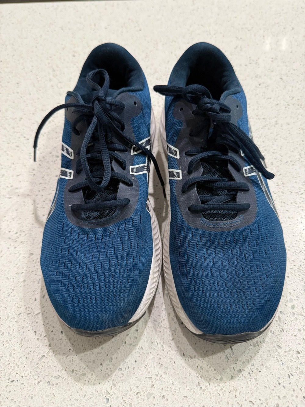 Asics Men’s Blue and Black Mesh Running Sneakers
